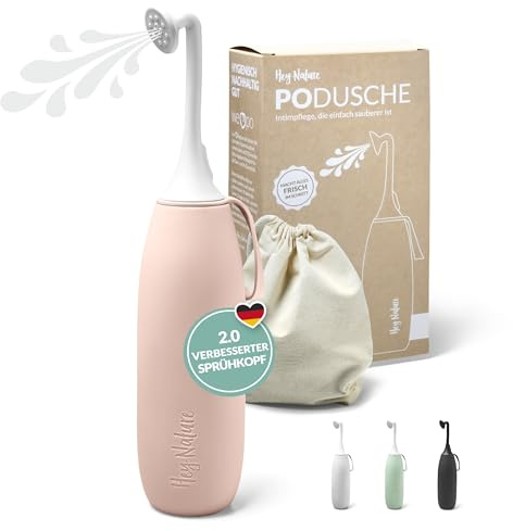 Hey Nature Portable Bidet Pink, Peri Bottle for Gentle, Hygienic Cleansing. Bidet Sprayer as Postpartum Essentials, Hemorrhoids Treatment. Perineal Bottle Belongs in Any Hospital Bag, Save Wet Wipes