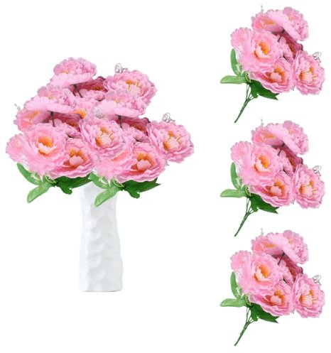 astylishome Kunstblüten Künstliche Rosen Fake Rose 30 cm mit Langen Stiel Künstlich Blumen Bouquet für Brautstrauß Arrangement Hochzeit Tafelaufsatz Party Küche Dekor 0217