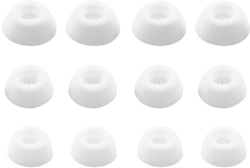 Replacement Ear Tips Compatible with Soundcore by Anker Liberty 4 NC, Silicone Earbuds Ear Cap Earplug Eartips Replacement for Liberty4NC - 3 Sizes, 6 Pairs, White