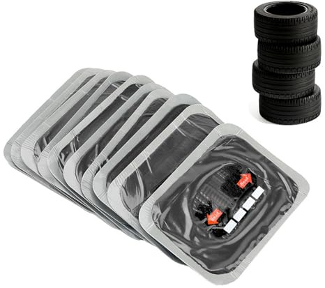 lvifloae 10 Pezzi Toppe per Pneumatici Kit di Riparazione per Fianchi di Pneumatici Kit di Toppe per Pneumatici per Auto Pesanti Kit di Riparazione per forature per Pneumatici in