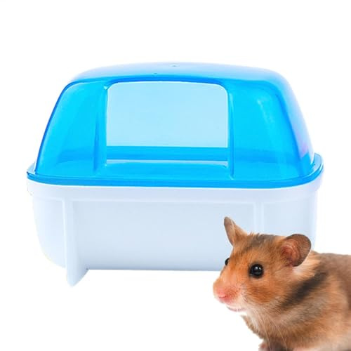 Hamster Sand Bath Container,Small Chinchilla Dust Bath House | Detachable Hamster Bath Hamster Litter Box, Stable Hamster Bathtub Toilet for Dwarf Hamster//Chinchilla