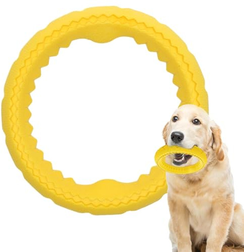 Anillo de juguete para perros, anillo de juguete para perros, anillo de masticación suave, equipo de entrenamiento interactivo para masticar, dentición, morder, caza, accesorios de juego