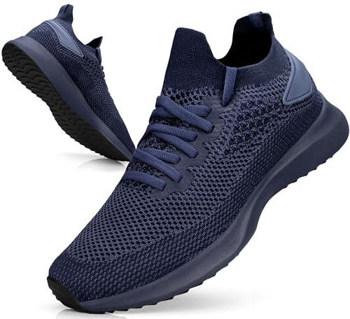 Giniros Zapatillas Deportivas Hombre Fitness Jogging Gym Azul Oscuro 46EU