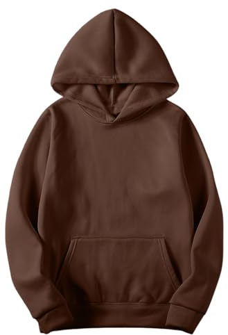 AEGJEGVD Sweat Femme a Capuche Pull Chic Et Elegant Sweatshirt Manches Longues Veste Casual Oversized Sweat-Shirt Manteau Pas Cher Y2K Hoodie Grande Taille Streetwear Pullover Leger avec Poches