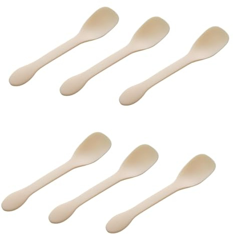 100PCS Tasting Spoons Ice Cream Dessert Taster Spoons Plastic Mini Spoons Disposable Dessert Spoons for Ice Cream Cake Jelly Pie Yogurt Dessert (Yellow)