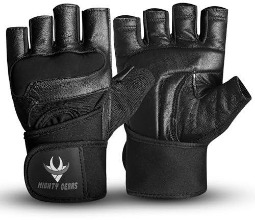 MIGHTY GEARS Weight Lifting Gloves, Gym Gloves for Crossfit, Workout, Exercise Cycling, Training, Breathable and Snug fit, for Men and Women