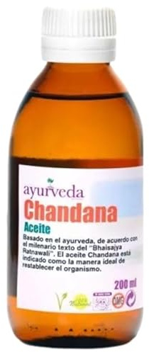 Aceite para Masaje Chandana Ayurveda 200ml Aceite Corporal Natural Inspirado en la Tradición Ayurvédica Cuidado y Bienestar para la Piel