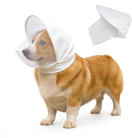 Tianher Bozal Perro Pequeño, Bozal Antiladridos Mordeduras y Bozals De Malla Suave Correa De Nailon Suave Transpirable Bozales Evitar Que Masticar Alimentar Morder para Perros Pequeños (Blanco S)