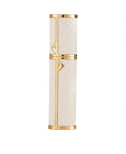 AsaNana Perfume Atomiser, Refillable & Travel Size Perfume Bottle, Leaking Proof,Bottom Pump without Funnel, Luxurious Small women and men, 5ml (A-White)