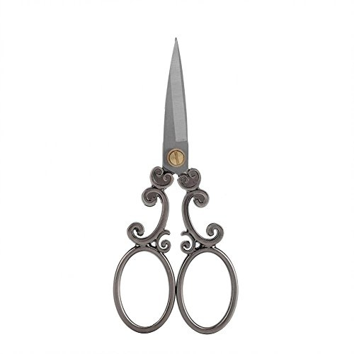 Akozon Tijeras Vendimia Inoxidable Tijeras de costura de corte Bordado Artesanías diseño de punta afilada (#3)