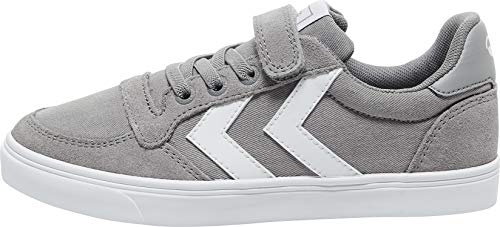hummel Unisex Kinder Slimmer Stadil Low Jr Sneaker, Frost Grey, 35 EU