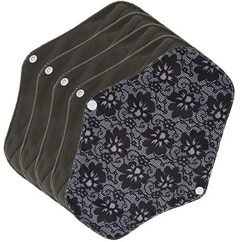 Waschbare Inkontinenzeinlagen, auslaufsichere wiederverwendbare Menstruationseinlagen Stoff-Höscheneinlagen hautfreundlich für die Menstruation(M05)