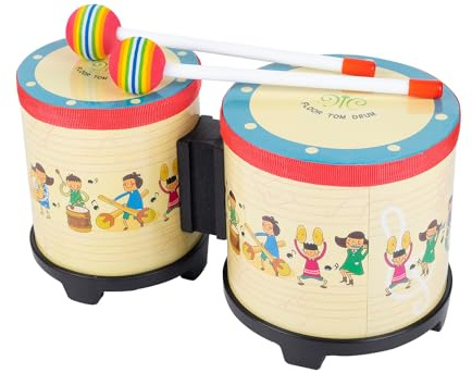 Bongo Drums for Kids 5-6 Toddler Baby Toy Drum with 2 Colorful Drumsticks Rhythm Percussion Musical Instruments for Children, Boys, Girls,Birthday Gift
