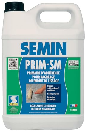 Semin Primaire d'Adhérence pour Enduit de Lissage Prim SM - Intérieur/Extérieur - Bidon 5 L