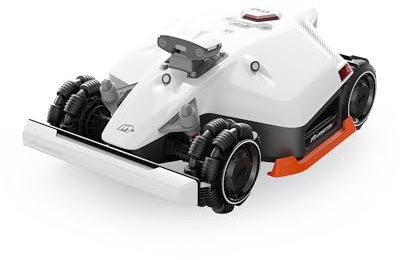MAMMOTION LUBA 2 AWD 5000X Robot Cortacésped Perimetral sin Cables, Recomendado 5000m², MAX. 6000m², Auto Mapping UltraSense AI Vision, 80% Pendiente, 25-70mm Altura de Corte