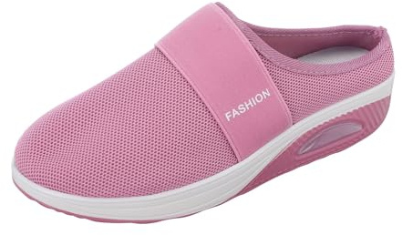 Generisch Zapatillas ortopédicas para mujer, cojín de aire, zapatos de espolón calcáneo, zapatos anchos para la salud, zapatillas de malla y zapatillas deportivas, step natural, diabéticos, zapatos