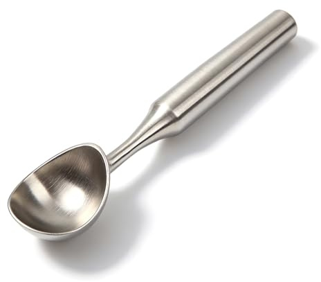 SophRept Ice Cream Scoop, 304 Stainless Steel, 4.5 oz, Large Cookies Scoop