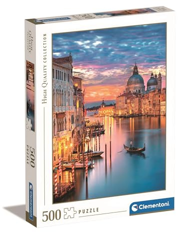 Clementoni 35056 Collezione Puzzle Lighting Venice 500 Pezzi, multicolore