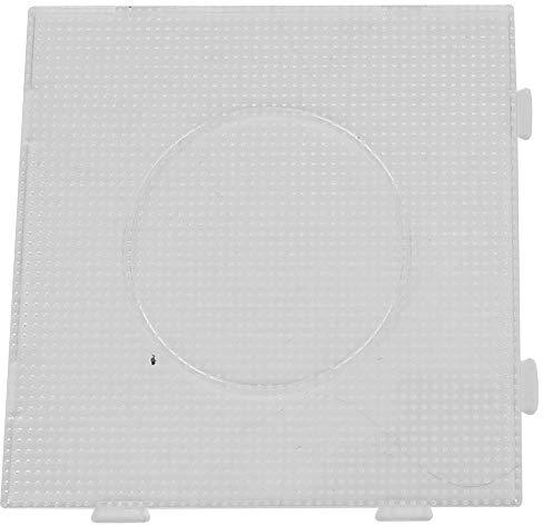 Steckperlen Bastelset, Transparente Kunststoff Steckplatte, Geometrische Form, 2,6 mm Perlen Kompatibel, Quadratisch