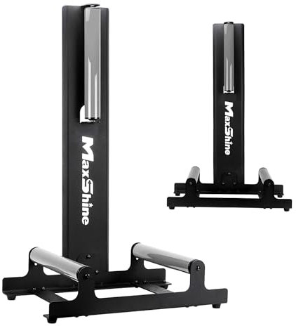 Maxshine XL Universal Wheel & Rim Detailing Rolling Stand (Black) | 360° Rotating Tire Stand for Car Detailing, Wheel Wash, Ceramic Coating & Tire Shine | Heavy-Duty Rim Detailing Roller Stand
