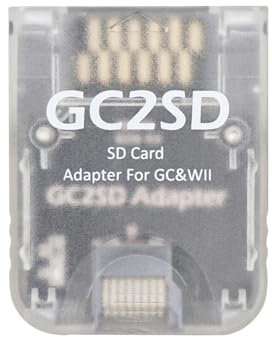 BITFUNX GC2SD Micro SD Card Adapter, Memory TF Card Adapter Swiss, Plug & Play Video Game Adapter, Suitable for NGC/Wii Console