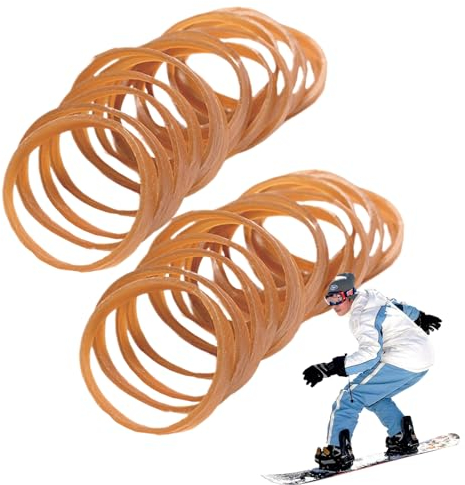 Skidbromshållare, 30 bromsband, skidbindning, skidutrustning, elasticitet, rem, utomhussport, skidutrustning, gummibromshållare, band för snowboard utomhus vintersport tillbehör