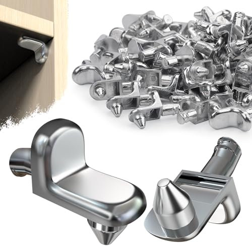 SWTYExt 30 Stück Bodenträger 5mm Regalbodenträger L Form Einlegeboden Halter Regalbodenhalter Metall Fachbodenträger Befestigung für Einlegeboden Kleiderschrank Schrank Regal Schrankrückwand Möbel