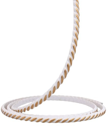 ARTIBETTER Líneas Decorativas Suaves Moldura De Pared Autoadhesiva Moldura De Esquina De Pared Flexible Borde Del Papel Tapiz Revestimiento De Madera Ribete Dorado Banda De Polivinilo