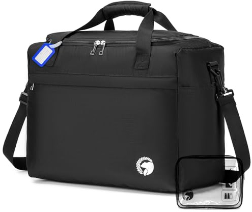 COSCOOA 40x30x20 cm Travel Bag, Lightweight Personal Item Bag for Airlines,16x12x8 inch Carry on Luggage,25L Foldable Travel Duffel Bag for Women Men,Waterproof Weekender Overnight Hospital Bags