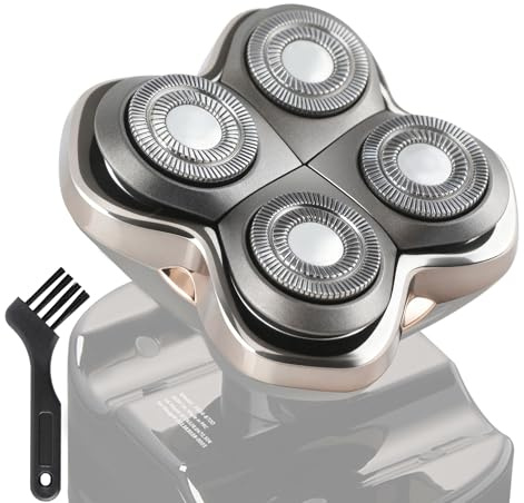 Forte PRO 4 Ersatzkopf Kompatibel mit Skull Shaver Pitbull Silver/Gold PRO, Platinum PRO, Butterfly Kiss PRO Head Shaver Ersatzklingen Scherkopf für Elektrisch Kopf