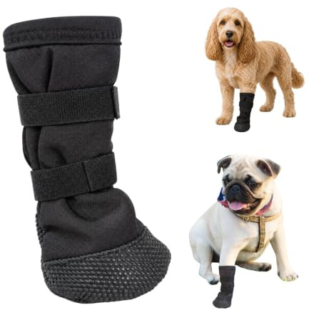 Dog Paws Protector Boots, Dog Paw Wound Cover, Non-Slip Soft Recovery Shoe for Wound Care, Breathable Pet Adjustable Feet Covers, For All Dog Breeds