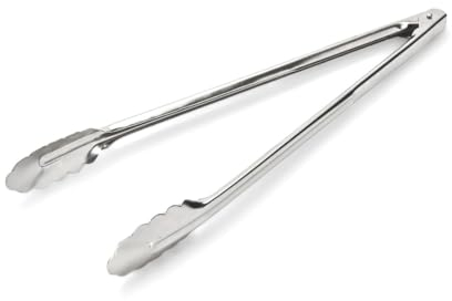 De Buyer - Pince cafétéria en inox Feuilles de Chêne - Longueur 40 cm -, Argent