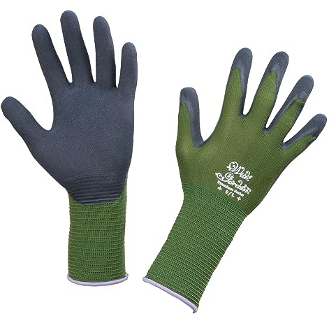 Kerbl works 1 Paar Gartenhandschuh WithGarden Premium Foresta, Feinstrickhandschuh, Gartenhandschuh, 9/L, grün, unisex, Towa, Polyester, Latex, Garten