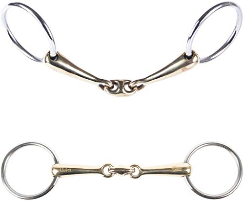 Harry´s Horse Unterlegtrense O-Link Gold Messing 16mm, Größe:13.0