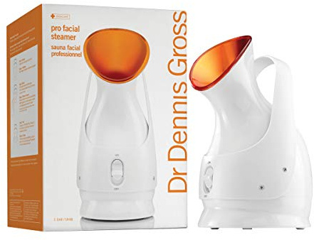 Dr. Dennis Gross Pro Facial Steamer for Facial Deep Cleaning: Infuse Skin with Hydration, Clarify Complexion, and Detox Skin