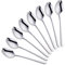 SBOMHS Cuillère Fourchette Couteau 3 en 1 Couteau Camping Couverts,de Plein air Voyage 18/10 Inoxydable, Robuste, léger – Lot de 8 (Argent)