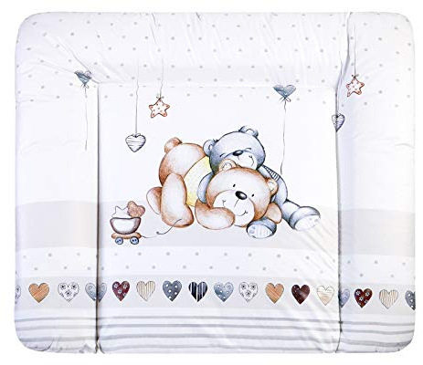 Julius Zöllner Wickelauflage Softy 75x75 cm - Wickelunterlage - wasserdicht und abwischbar - Made in Germany – Oeko-Tex Standard 100 – Schmusebär