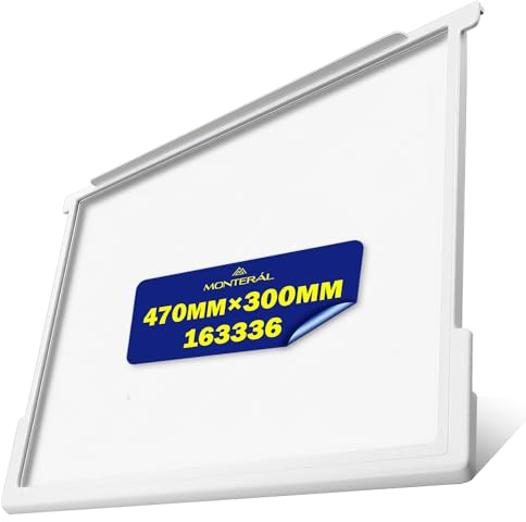 Fridge Shelf Replacement in Glass 470 mm x 300 mm with the Original Code 163336 for Gorenje - MONTERAL