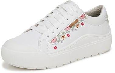Dr. Scholl's Shoes Womens Time Off Sneaker White Smooth 10 W