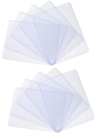 ibasenice 50stücke Sammelkartenständer Aus Kunststoff Kartenhüllen Transparente Kartenschutzhüllen Für Baseballkarten Spielkarten Langlebig Und Stabil