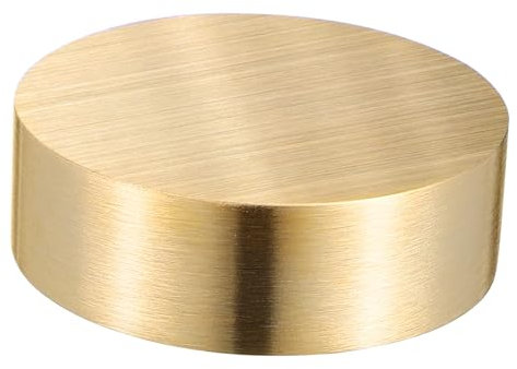 ADOCARN Kunst Briefbeschwerer Messing Für Schreibtisch Runde Kalligraphie Dekoration 4cm Elegantes Design Tragbar Für Büro Und Zuhause