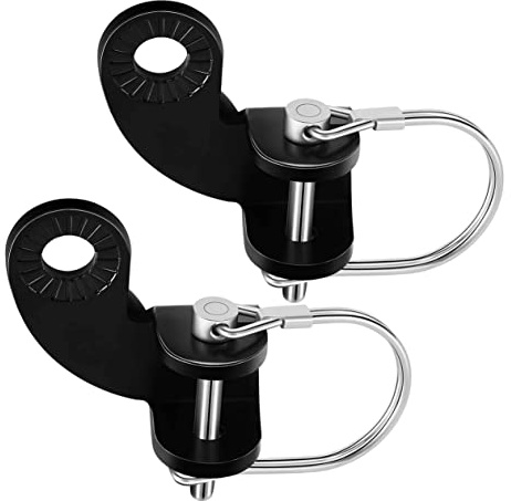 BIUDECO 135° Bike Trailer Traction Adapter 2pcs Bike Trailer Coupler Attachment Easy Screw Installation