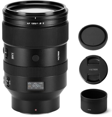 Viltrox AF - Lente de marco completo F1.8 LAB de 135 mm para Nikon Z-Mount, teleobjetivo Prime compatible con cámara Nikon Z Mount Zfc Z50 Z5 Z6 Z7 Z8 Z9 Z7 Z50II Z6II Z30 ZF
