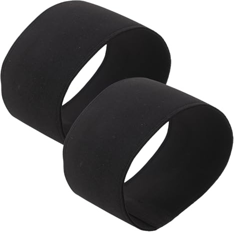 GRIRIW Copristivali per Pattinaggio Artistico Elastici Neri M, Protezioni per Pattini da Ghiaccio Resistenti e Spesse, Accessori per Hockey e Pattinaggio per Adulti, Copriscarpe