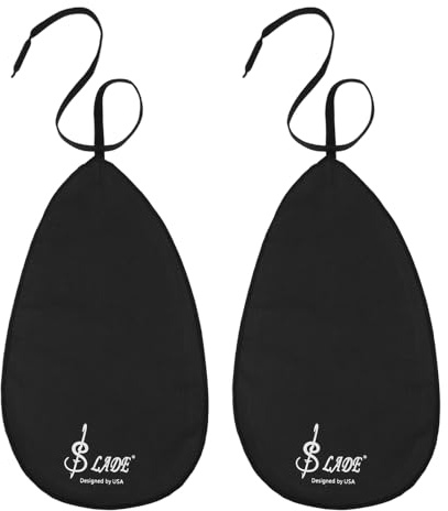 QUARKZMAN Paño de Limpieza para Saxofón, Paño de Limpieza para Clarinete y Flauta, Oboe, Limpiador Flauta Escolar Limpieza Reutilizable Sintético, Negro