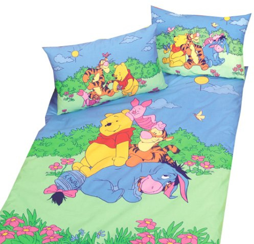 Herding, 2422x20.063.403, Bettwsche Winnie Pooh (Kids Best), Gre: 40x60 cm - 100x135 cm, Material: 100 % Baumwolle (Linon)