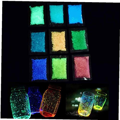 4pcs Glow in the Dark Home and Garden Fish Tank Aquarium Decorative Sand Gravel