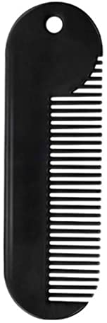 Bart Kamm Schnurrbart Kamm Metall fein Zahnkamm Mini Tasche Kammmänner Bart Styling Kamm für dünneres Haar Bart putzen tragbar