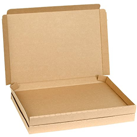 smiley pack 10 Warenpostkartons 350 x 250 x 30 mm braun für Warenpost International XS geeignet Warenpostsendung Faltkarton DIN A4 Format Briefkarton Deutsche Post Karton