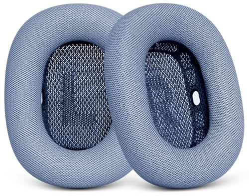 Replacement Ear Cushions for AirPods Max - Upgraded Ear Cups for Apple Headphones - GVOEARS Earpad Cover with Silicone Gel Memory Foam (Blue)